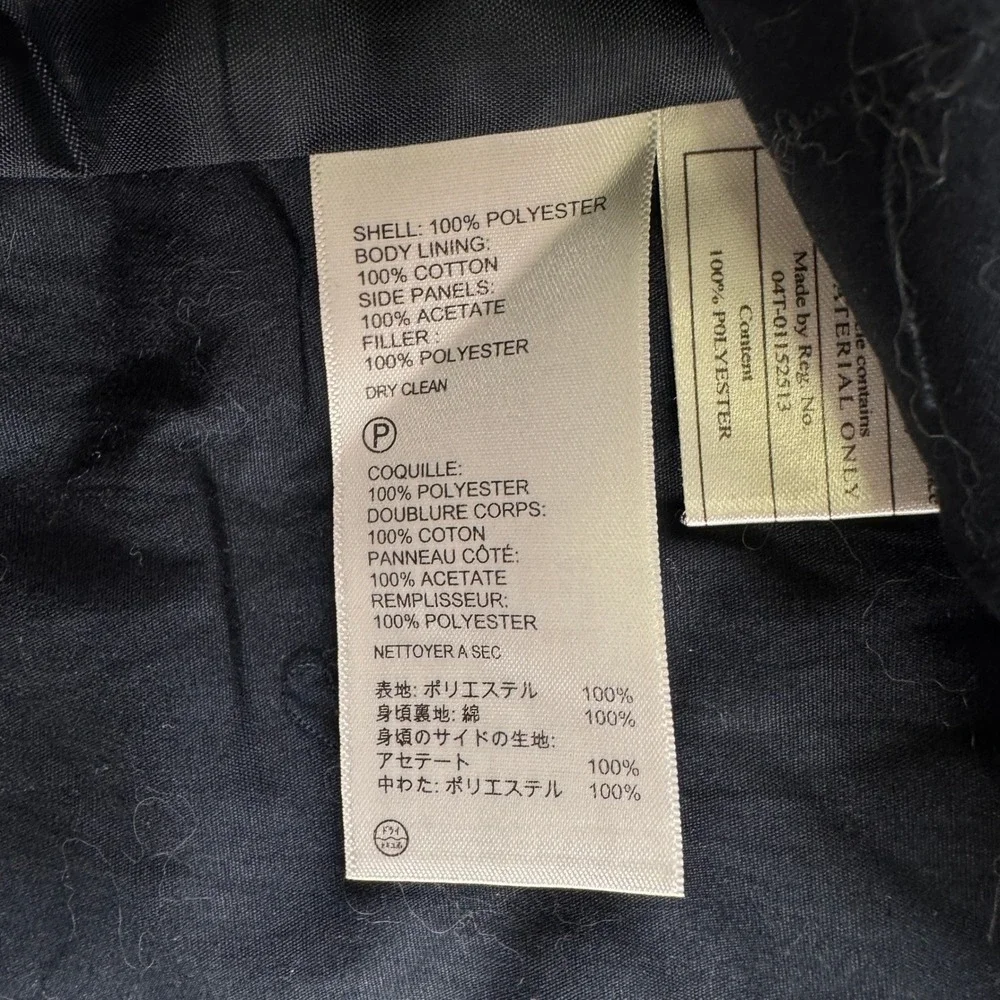 Tommy Bahama Mens XL Quilted Full Zip Vest Navy Blue Micro Check Diamond Pattern